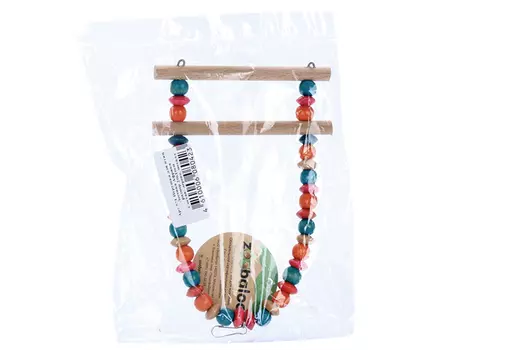 Игрушка д/птиц Зообалу лесенка африка две ступеньки 20х10 см