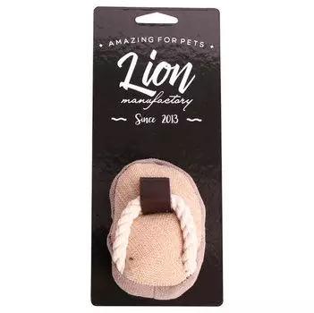 Игрушка д/собак Lion Тапок LMG-D0105-B 10 см