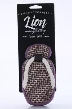 Игрушка д/собак Lion Тапок LMG-D0106-B 15 см