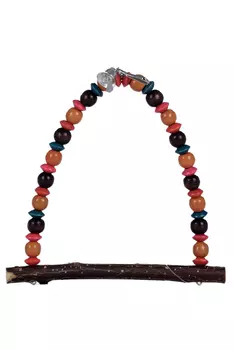 Игрушка д/средних птиц Зообалу качели африка 18х15 см