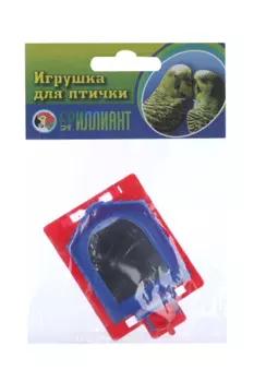 Игрушка для птиц зеркало микс цветов