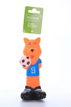 Игрушка из винила Лис с мячом 16,5 см