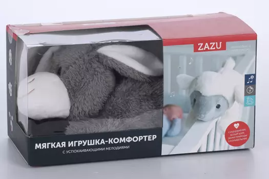 Игрушка-комфортер ZAZU музыкальная мягкая ослик Дон