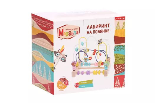 Игрушка Mapacha Лабиринт На полянке 2в1 д/малышей