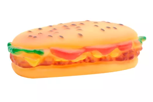 Игрушка пищащая "Бутерброд" для собак, 13 см