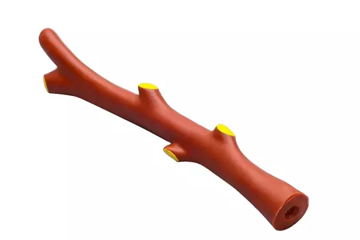 Игрушка пищащая Ветка д/собак 21,5 см коричневая