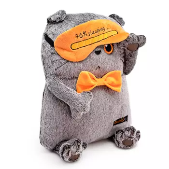 Игрушка-подушка Budi Basa Кот Басик в маске д/сна 32 см