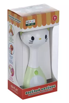 Игрушка-погремушка ND Play музыкальная Веселый котенок