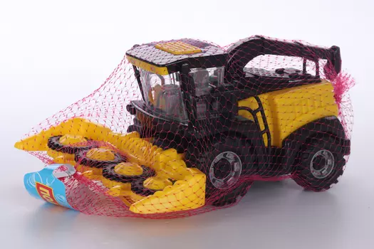 Игрушка Полесье Комбайн инерционный N2 желтый