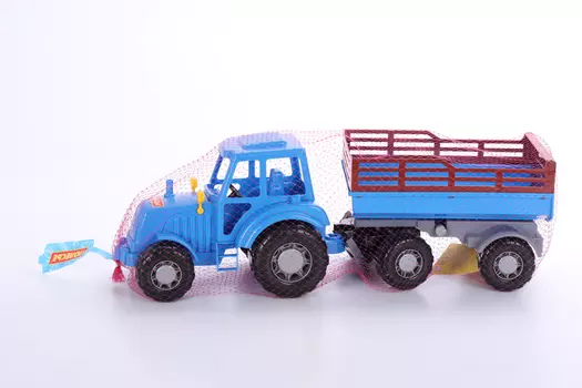 Игрушка Полесье Трактор Алтай с прицепом N2 синий