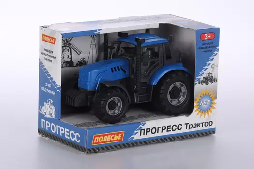 Игрушка Полесье Трактор Прогресс инерционный синий (91215)