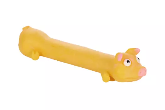 Игрушка ЗООНИК Поросенок д/маленьких и средних пород собак пищалка микс 23 см