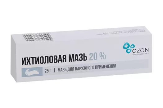 Ихтиоловая мазь 20%, 25 г