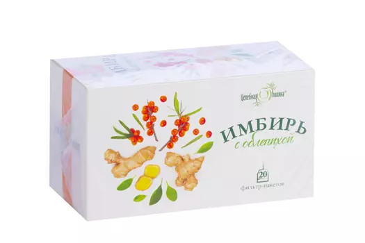 Имбирь с облепихой, 1,5 г, 20 шт, фильтр-пакет