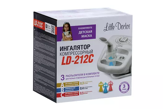 Ингалятор Эл Ди 212C компрессор небулайзер