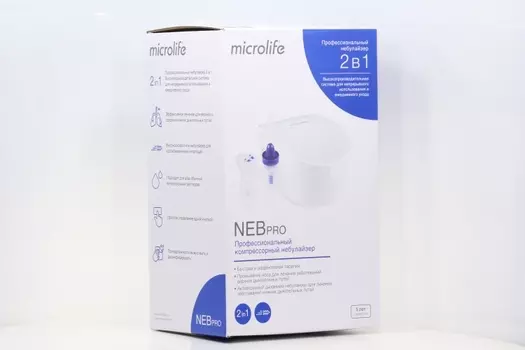Ингалятор небулайзер Микролайф Neb-Pro 2в1 компресс профессиональный