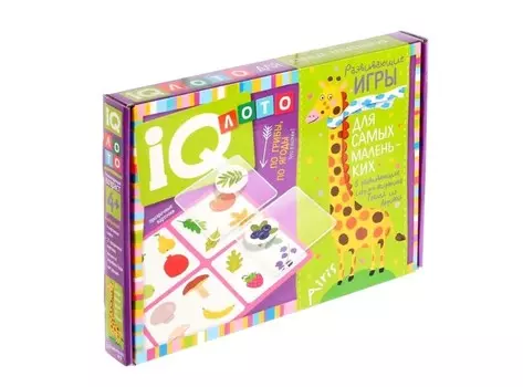 IQ-лото Айрис-Пресс д/малышей по грибы/по ягоды 27 карточек