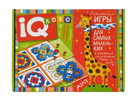 IQ-лото Айрис-Пресс д/малышей складываем орнаменты 21 карточка
