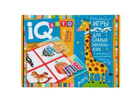 IQ-лото Айрис-Пресс д/малышей слоги 27 карточек
