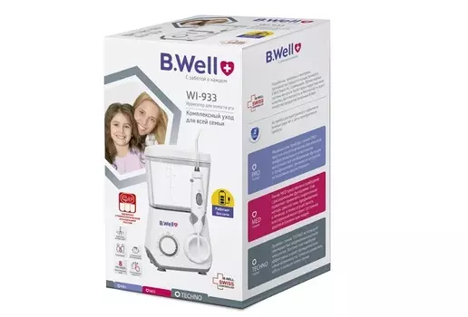 Ирригатор B.Well WI-933 д/полости рта стационарный с аккумулятором 8 насадок