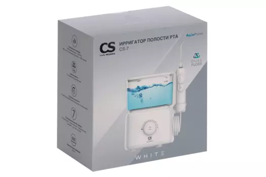 Ирригатор CS Medica AquaPulsar CS-7 DUAL FLOSS д/полости рта белый