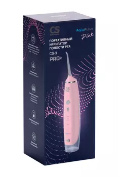 Ирригатор полости рта CS Medica AquaPulsar CS-3 PRO+ портативный черный/белый/розовый