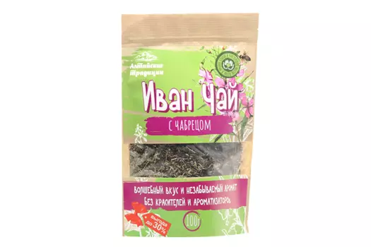Иван-чай ферментированный с чабрецом, 100 г, крафт-пакет