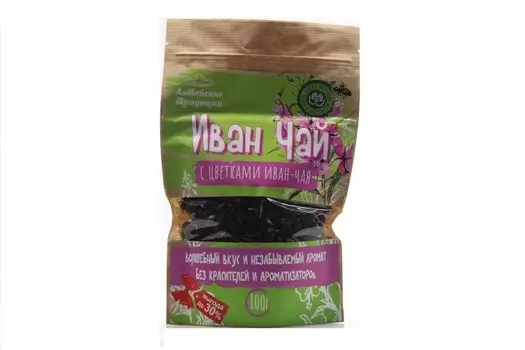 Иван-чай ферментированный с цветками иван-чая, 100 г, крафт-пакет