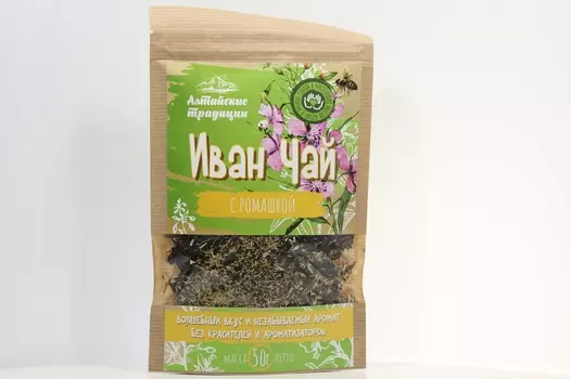 Иван-чай ферментированный с ромашкой, 50 г, крафт-пакет