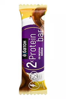 Изделие кондитерское батончик «Protein bar» со вкусом кокоса, Ёбатон, 50 г