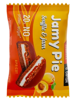 Изделие кондитерское Печенье Jamy Pie Souffle and Jam 60г вкус Абрикос Ёбатон