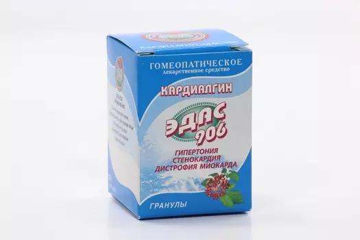 Эдас-906 Кардиалгин, 20 г, гранулы гомеопатические