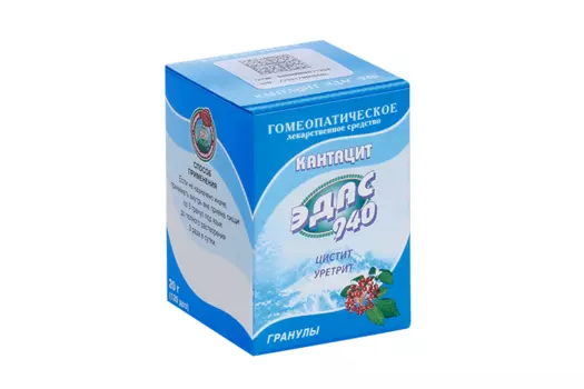 Эдас-940 Кантацит, 20 г, гранулы гомеопатические