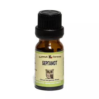 Эфирное масло Бергамот Коммек Органик Натуральное 10 мл