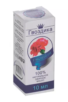 Эфирное масло "Гвоздика", флакон-капельница, аннотация, 10 мл, дезинфицирующее