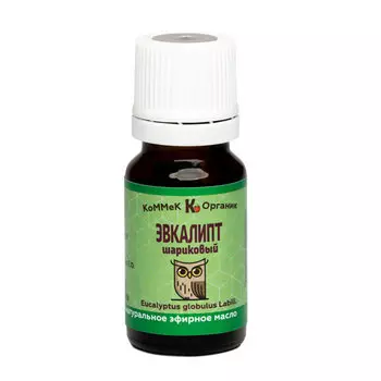 Эфирное масло Эвкалипт Шаровидный Коммек Органик Натуральное 10 мл