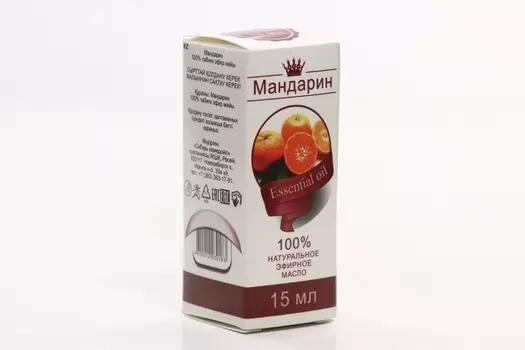 Эфирное масло "Мандарин", флакон-капельница, аннотация, 15 мл