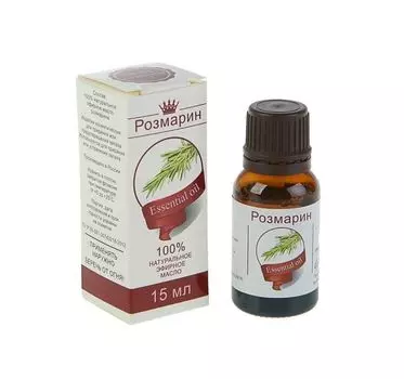 Эфирное масло "Розмарин", флакон-капельница, аннотация, 15 мл
