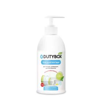 Эко-гель для посуды лайм и мята Dutybox 500 мл полный