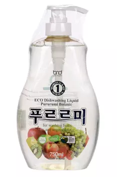 Эко Средство B&D Pururumi Botanic д/мытья посуды овощей и фруктов 750 мл