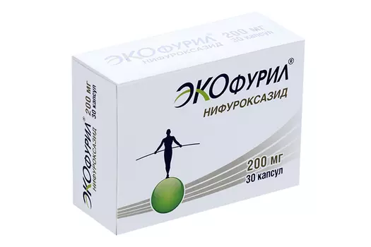 Экофурил 200 мг, 30 шт, капсулы