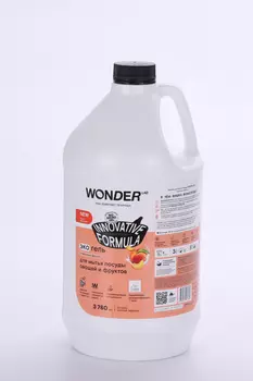 Экогель WONDER LAB д/мытья посуды/овощей/фруктов Сливочные фрукты 3 780 мл