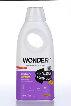 Экогель WONDER LAB д/стирки цветного белья Мандарин и мята 1 400 мл
