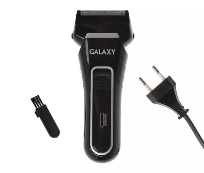 Электробритва Galaxy GL-4200, 3 Вт, сеточная, триммер, АКБ, чёрная