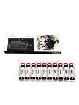 Эликсир "Чага" Clover Labs 10 флаконов по 10 мл