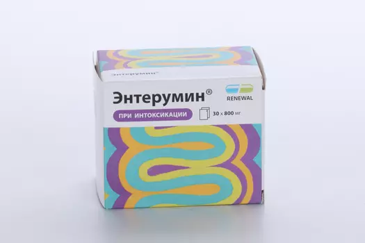 Энтерумин, 800 мг, 30 шт, порошок для приготовления суспензии для приема внутрь