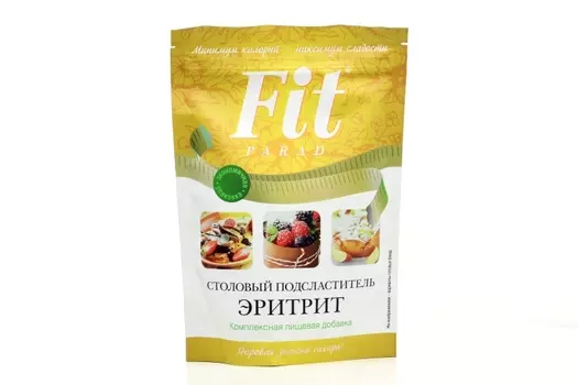 Эритрит FitParad 70% от сладости сахара дой-пак, 400 г