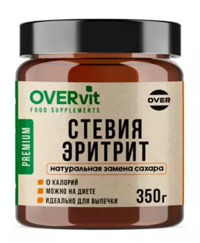 Эритрит+Стевия OVERvit, 350 г