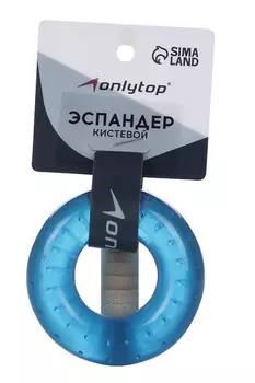 Эспандер ONLITOP кистевой 7 см нагрузка 30 кг цвет синий