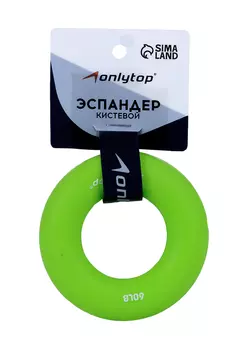 Эспандер ONLITOP кистевой 8,5 см нагрузка 30 кг цвет зеленый